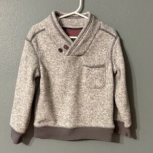 Cozy Kids Shawl Collar Sweater in Gray